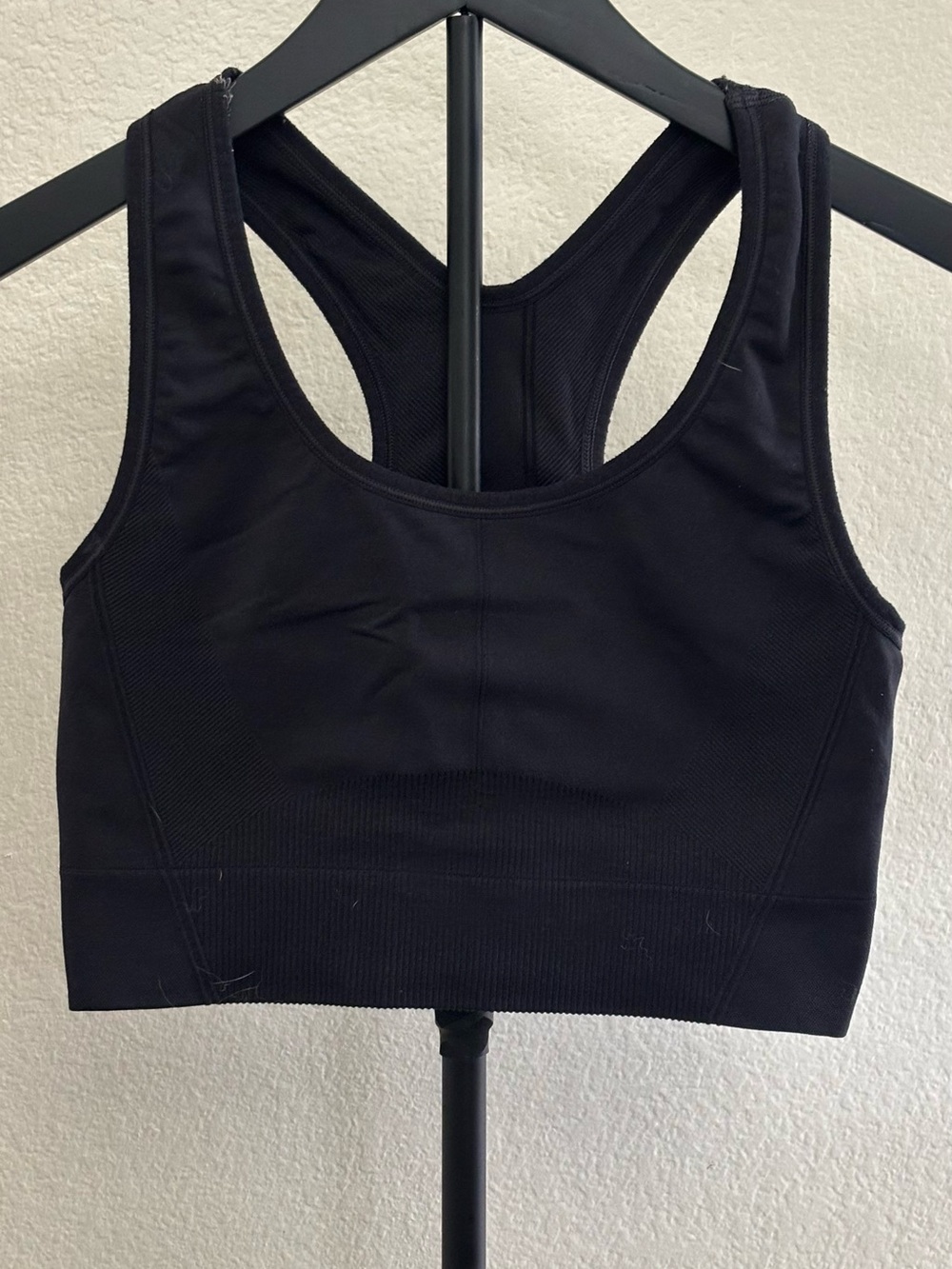 All in motion black sports bra